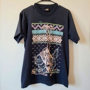 Vintage 1989 Robert Walton Cat T-Shirt Single Stitch Made In USA Pastel Grandma